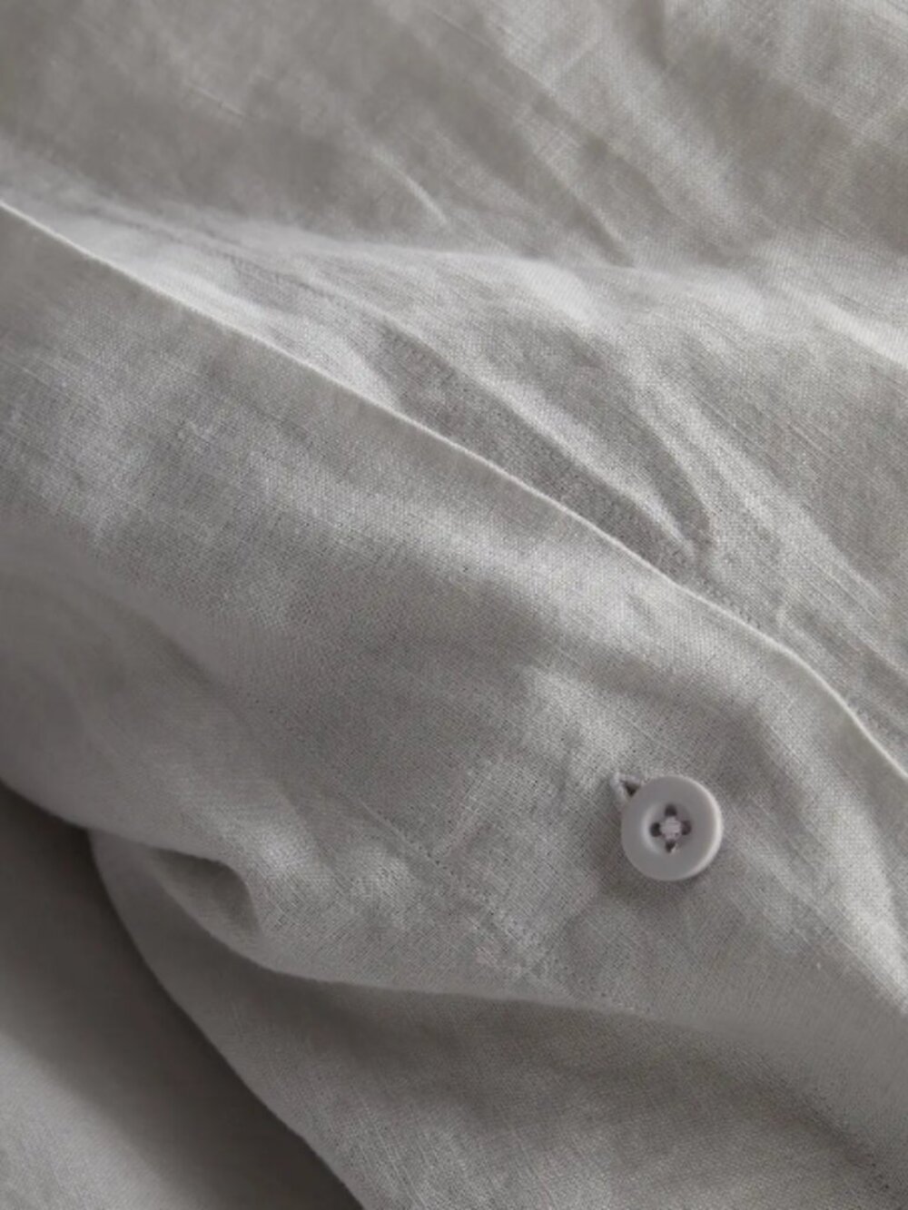 Quince European Linen Duvet Cover Set Light Gray Full/Queen NWT - Picture 3 of 8